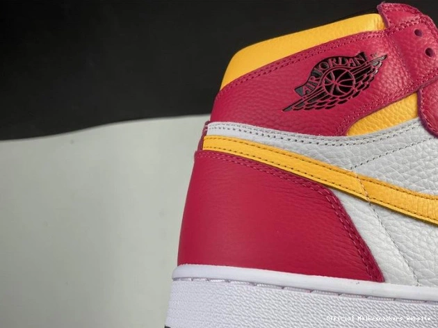 Official Maikesneakers High 1 Air Jordan Red 555088-603 Fusion OGLight 0713